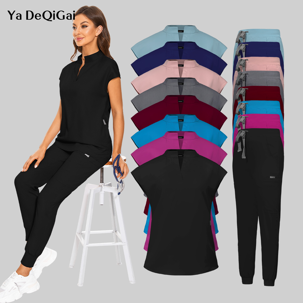 Plus Size Scrubs Set Women Med - Medical Lab Uniform ulasan dan harga