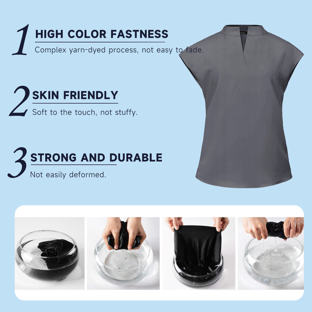 Fashion Stand Collar Scrubs To - Medical Lab Uniform ulasan dan harga
