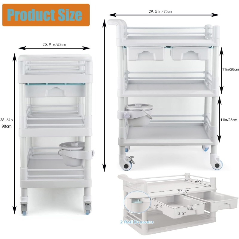 Utility Medical 3-Tier Estheti - Medical Lab Officer ulasan dan harga