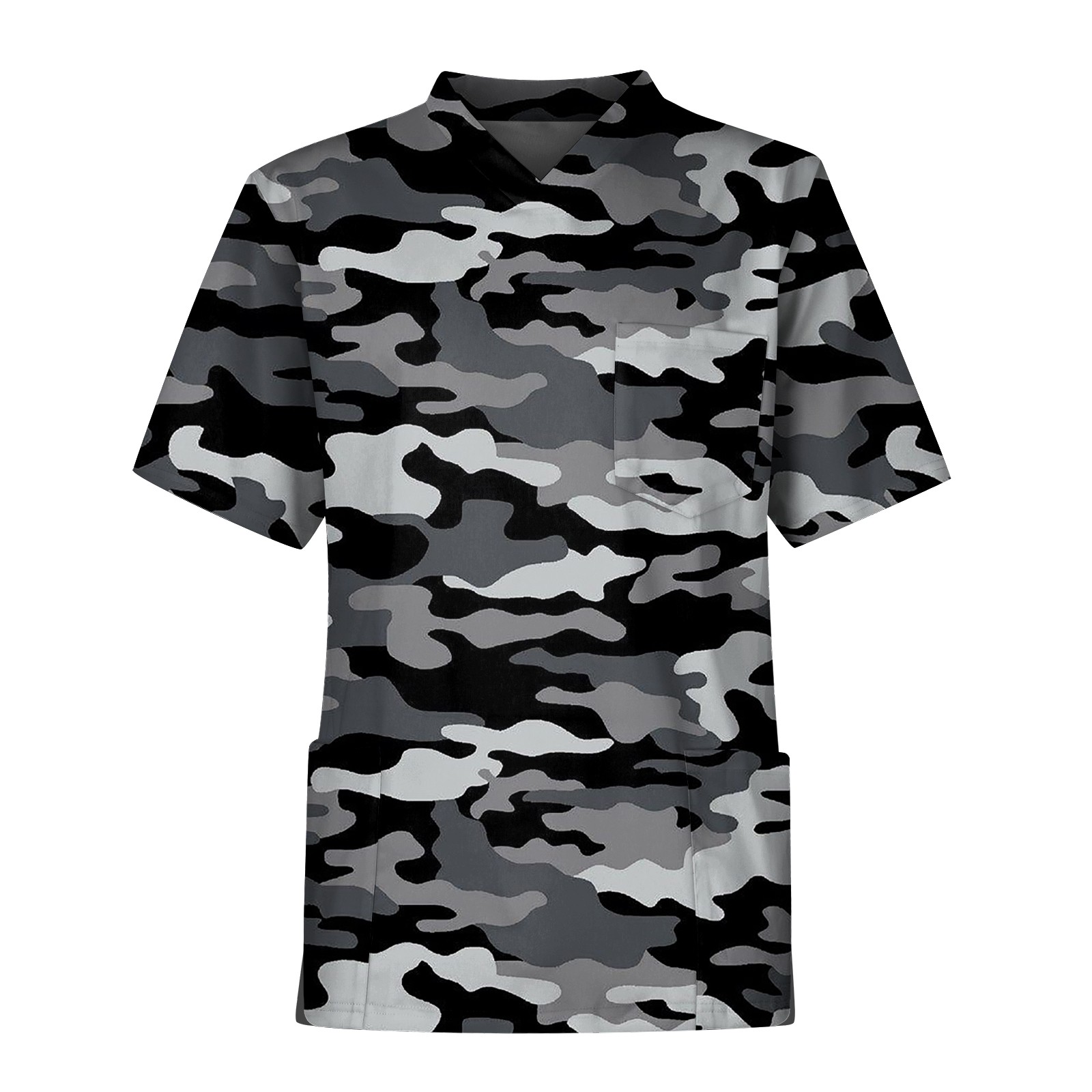 Men'S Camouflage Print Nurse U - Medical Lab Uniform ulasan dan harga