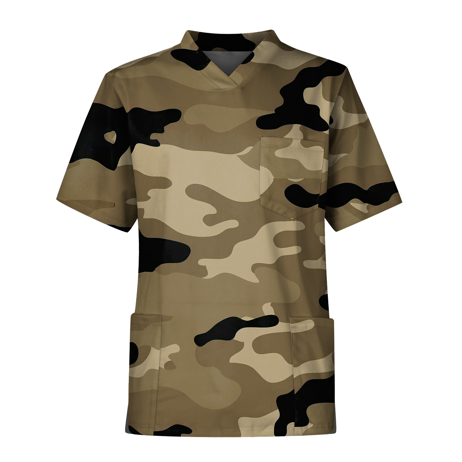 Men'S Camouflage Print Nurse U - Medical Lab Uniform ulasan dan harga