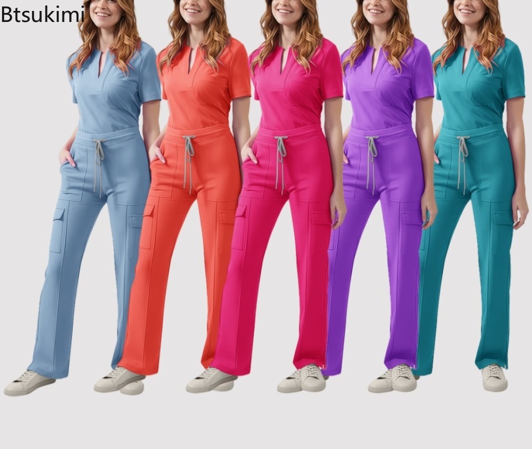 Medical Scrubs Uniform Women N - Medical Lab Uniform ulasan dan harga