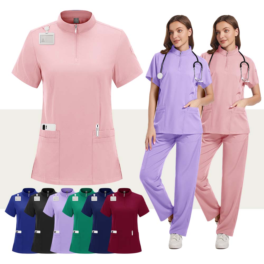 Stretch Scrubs Woman Set Medic - Medical Lab Uniform ulasan dan harga