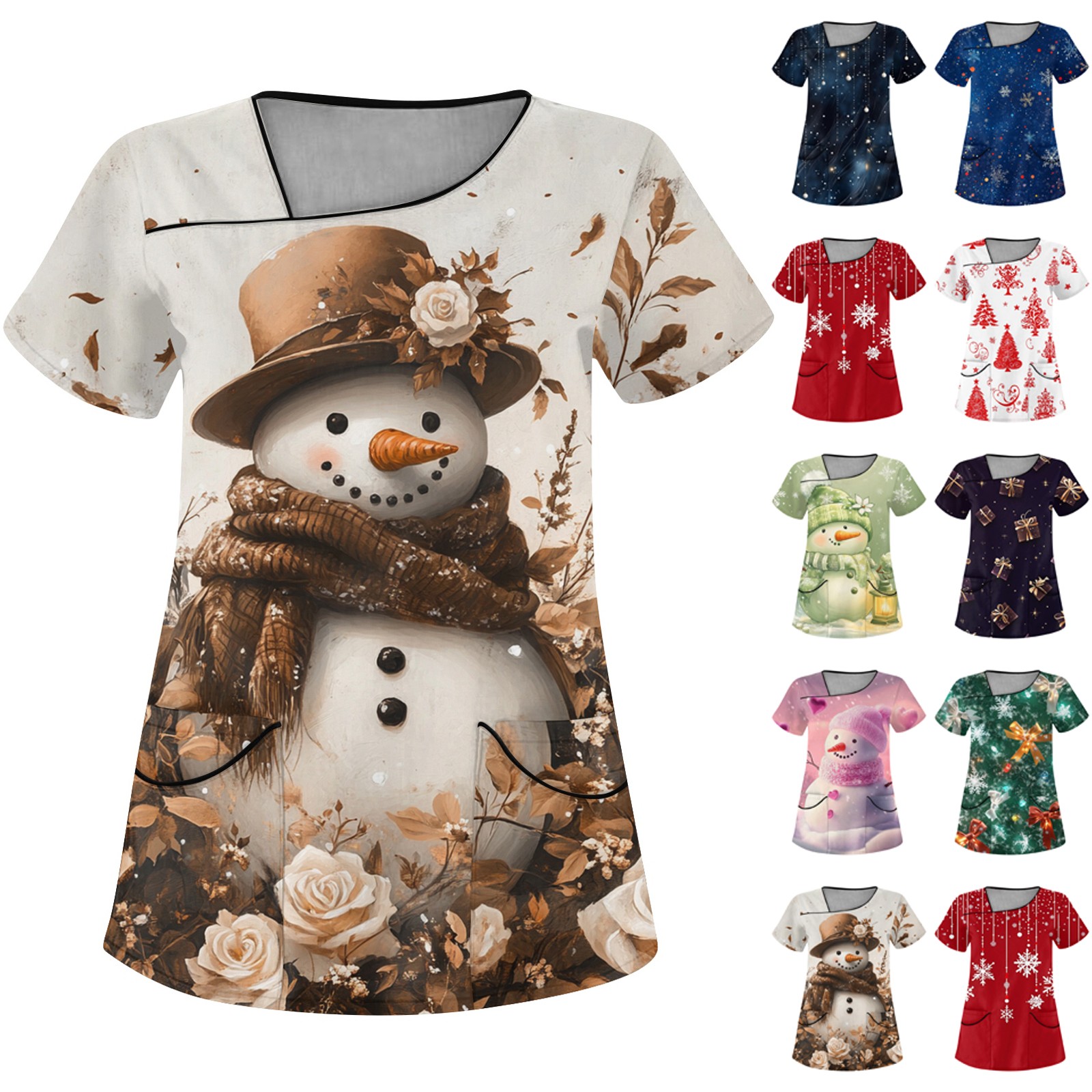 T-Shirt Christmas Nurse Unifor - Medical Lab Uniform ulasan dan harga
